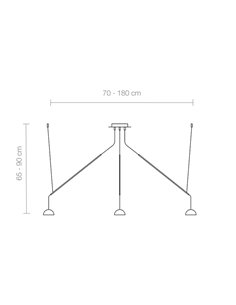 Absidiola Movil 4 pendant light - Luxcambra - Moveable lamp with 4 lampshades 2