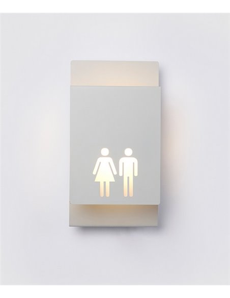 Zeta wall light - Luxcambra - Number lamp in black and white finshes