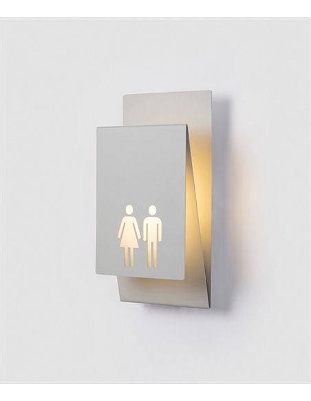 Zeta wall light - Luxcambra - Number lamp in black and white finshes