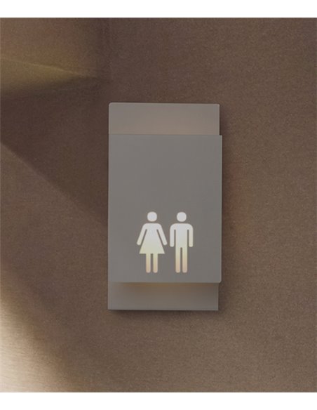 Zeta wall light - Luxcambra - Number lamp in black and white finshes
