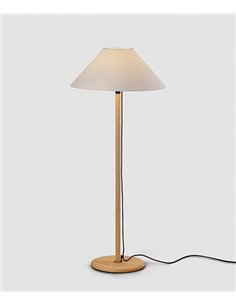 Clasica floor lamp - Luxcambra - Classic lamp made of wood and parchment 2