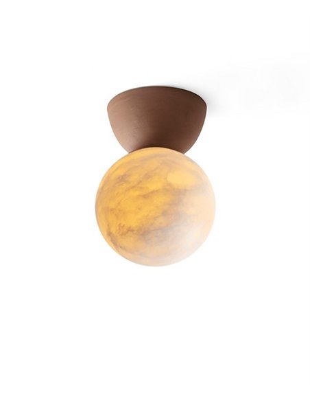 Abisal ceiling light - Luxcambra - Alabaster and ceramic decorative lamp