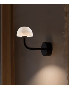 Absidiola wall light - Luxcambra - Alabaster or ceramic lampshade, indirect light