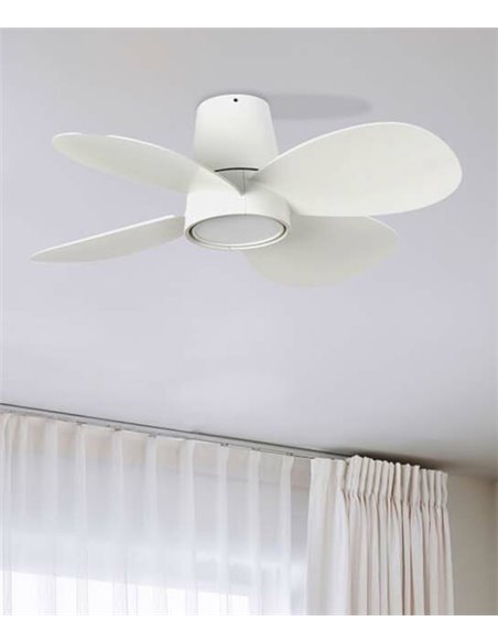 Ventilador de techo Klover - Faro - Ventilador plafón con luz blanco