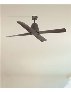 Ventilador de techo para exterior e interior en 3 acabados / 6 velocidades / con o sin luz – Typhoon – Faro