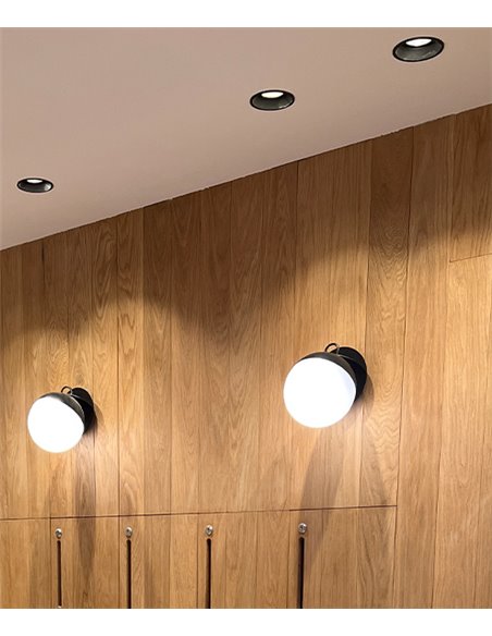 Kono 1 recessed downlight - Onok - Round LED spotlight 6W, Ø 8 cm