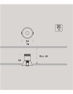 Optik 2 recessed outdoor spotlight - Onok - Round design, LED, IP65