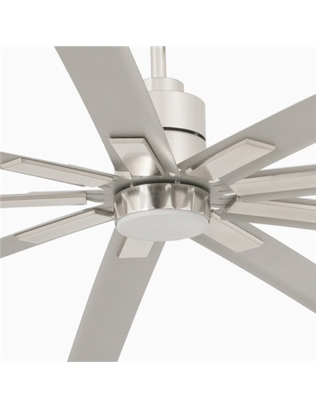 Ventilador de techo con luz LED y motor DC acabado Niquel Mate – Manhattan – Faro Ventilador de techo con luz LED y motor DC acabado Niquel Mate – Manhattan – Faro