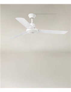 Eco Indus ceiling fan - Faro - White fan without light