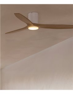 Stem Evo ceiling fan - FORLIGHT - LED light wood fan