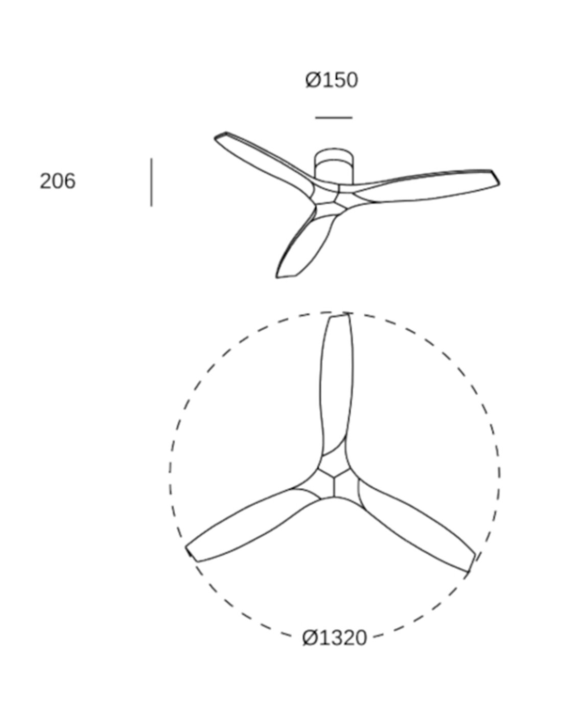 Stem Evo ceiling fan - FORLIGHT - Light wooden fan Stem Evo ceiling fan - FORLIGHT - Light wooden fan