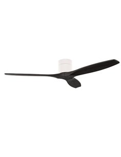 Stem Evo ceiling fan - FORLIGHT - Black DC fan, wooden blades