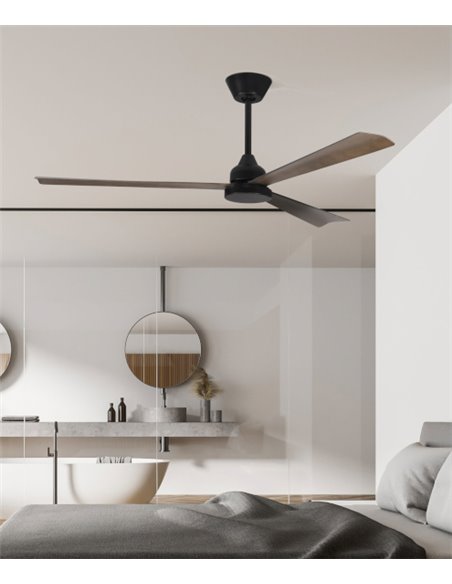 Shadow fan without light - FORLIGHT - Wooden blades, DC motor