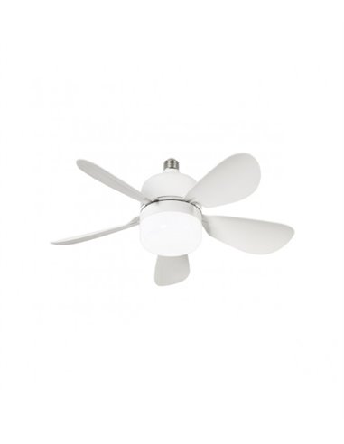 Nano ceiling fan with light - AJP - White LED fan, DC motor, 3 speeds