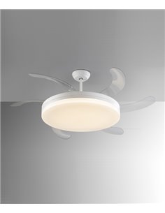 Vento ceiling fan with light - Schuller - LED Fan with retractable blades 2