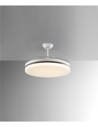 Vento ceiling fan with light - Schuller - DC fan with folding blades, DC motor