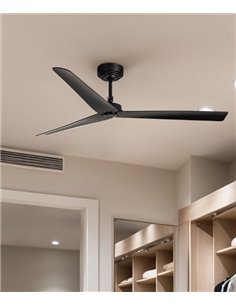Milos SMART dark ceiling fan – Faro – DC motor, 3 speeds