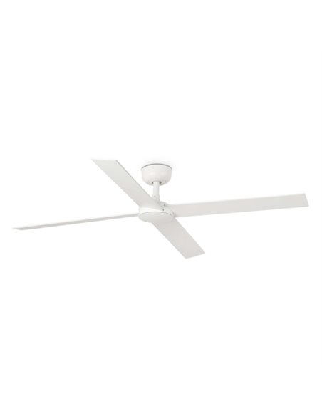 Rudder L ceiling fan - Faro - White/ash reversible blades
