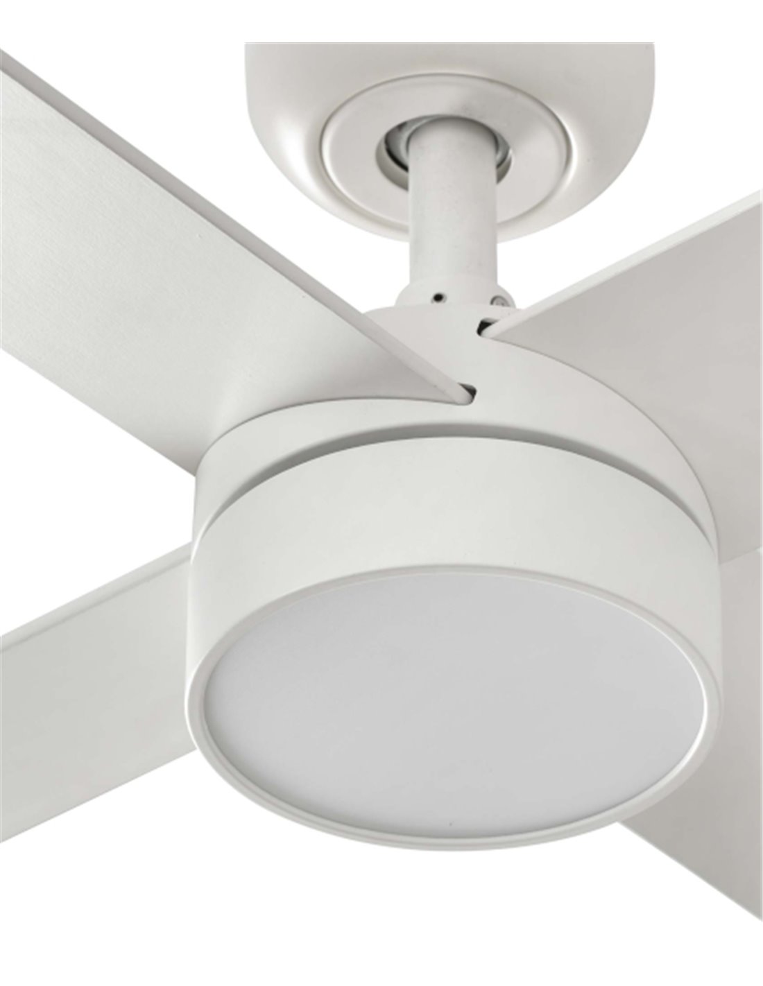 Rudder L LED ceiling fan with light - Faro - DC fan with white/ash reversible blades Rudder L LED ceiling fan with light - Faro - DC fan with white/ash reversible blades
