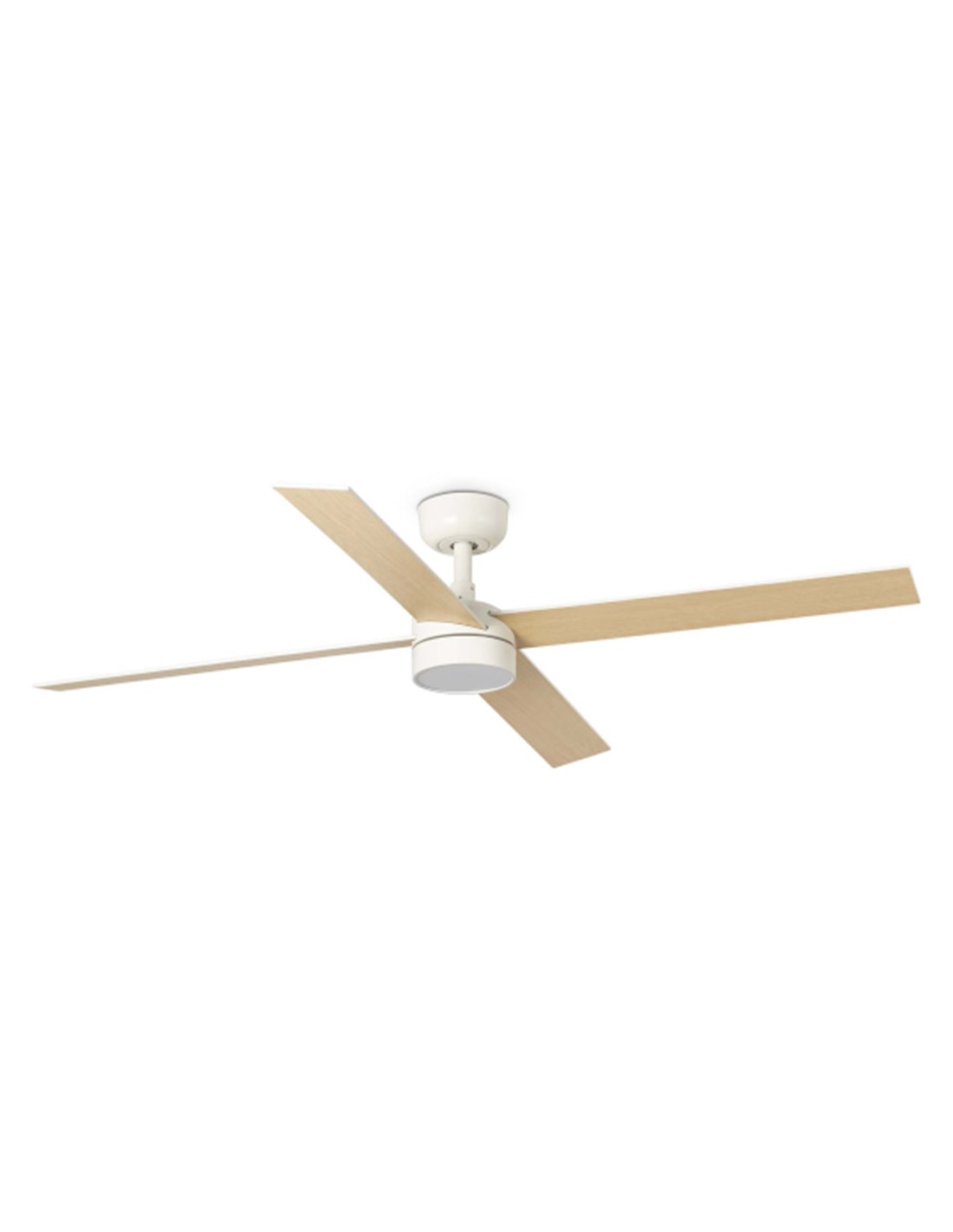 Rudder L LED ceiling fan with light - Faro - DC fan with white/ash reversible blades Rudder L LED ceiling fan with light - Faro - DC fan with white/ash reversible blades