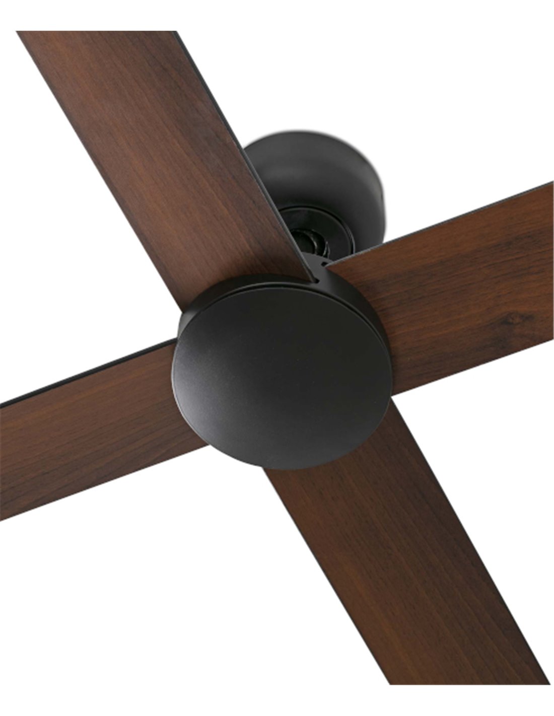 Rudder L ceiling fan - Faro - Reversible black / walnut blades Rudder L ceiling fan - Faro - Reversible black / walnut blades