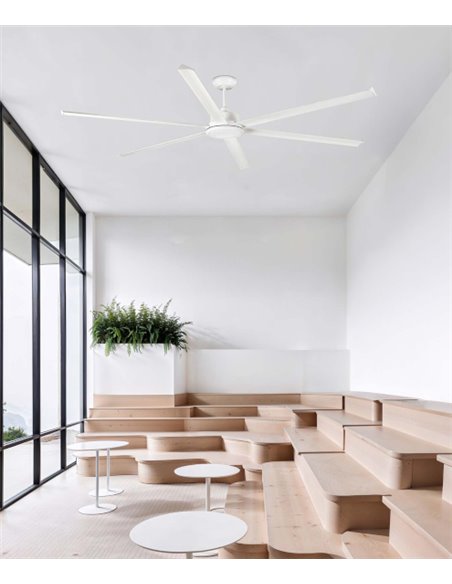 Rotterdam 25 XXL ceiling fan - Faro - DC white fan, large size