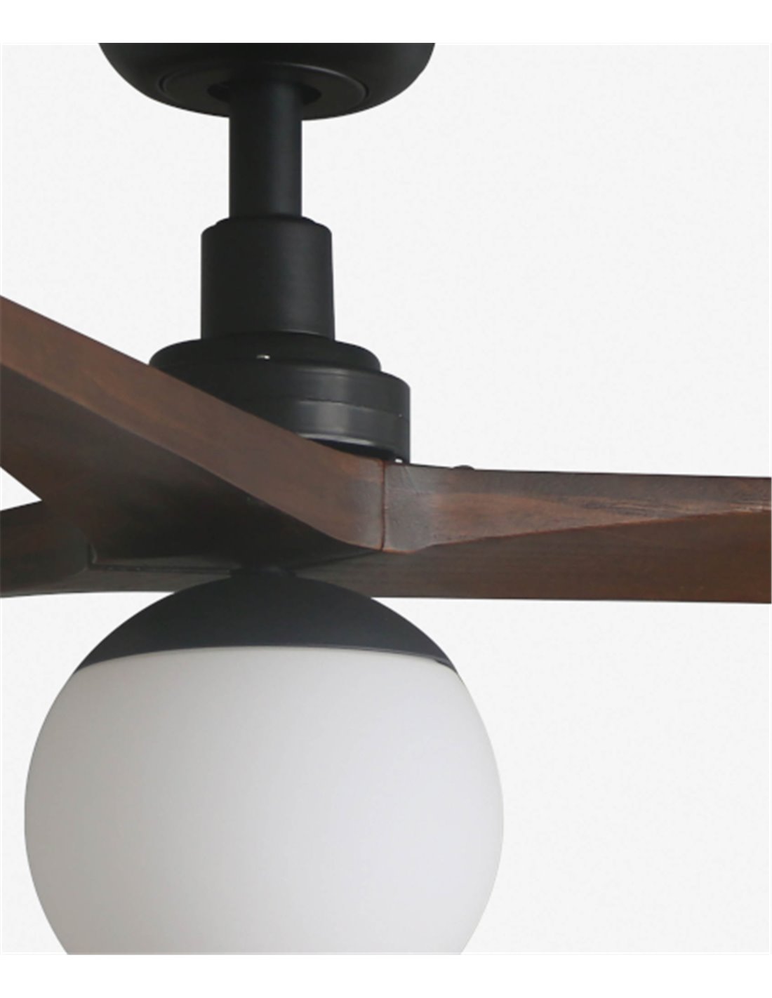 Klim Smart L ceiling fan with light - Faro - DC fan, dark walnut blades Klim Smart L ceiling fan with light - Faro - DC fan, dark walnut blades