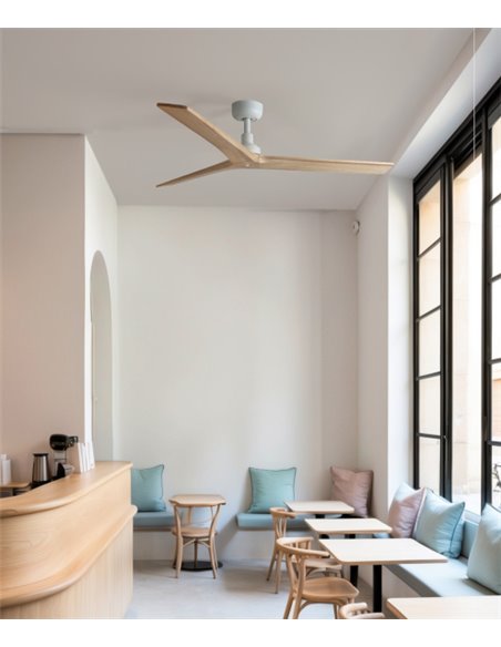 Klim Smart M ceiling fan - Faro - Pine wood blades, DC motor