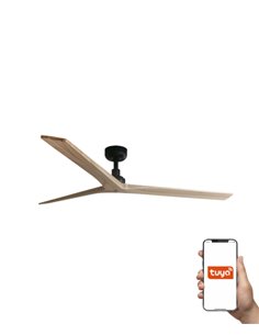 Klim Smart L ceiling fan without light - Faro - DC fan, pine blades 2