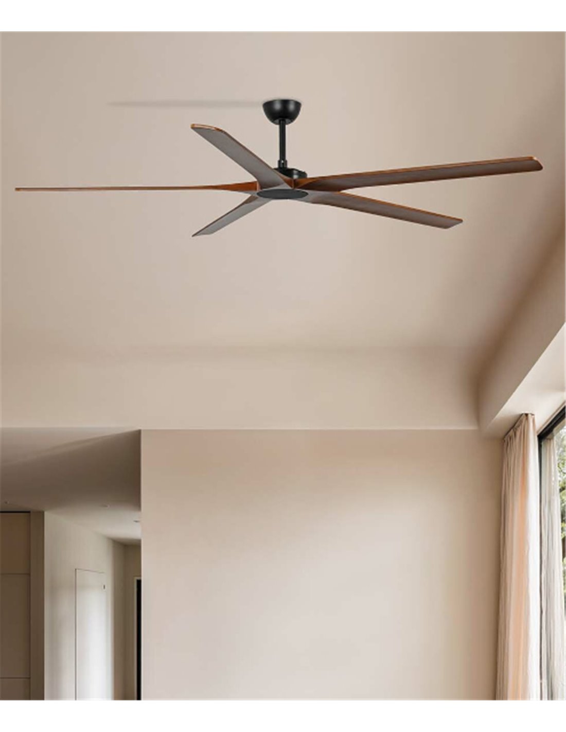 Bigwood 20 XL ceiling fan - Faro - Smart fan without light in plywood wood Bigwood 20 XL ceiling fan - Faro - Smart fan without light in plywood wood