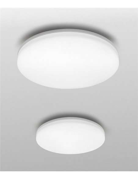 Vola outdoor ceiling light - Arkoslight - Round white LED design