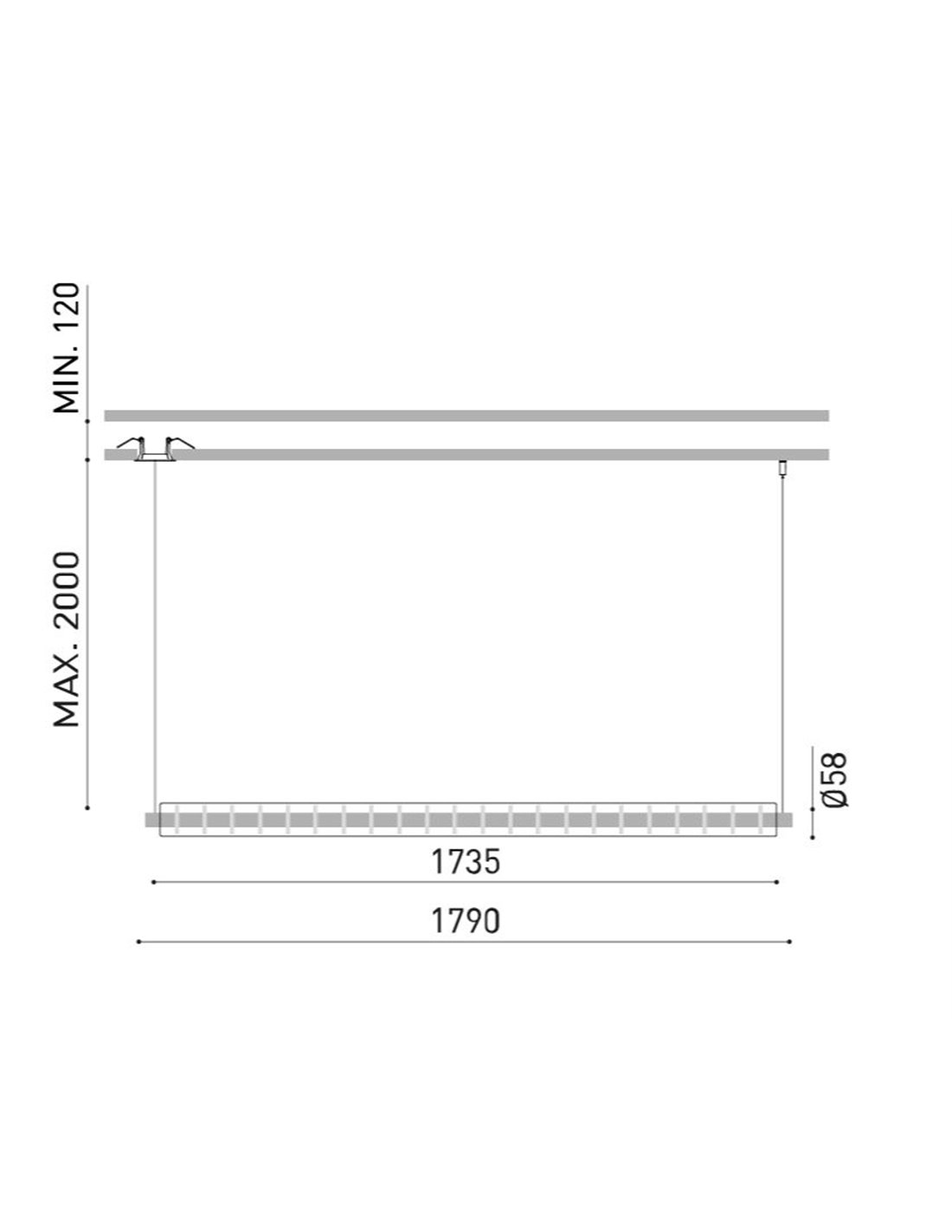 Loop linear pendant light - Arkoslight - LED minimalist lamp Loop linear pendant light - Arkoslight - LED minimalist lamp