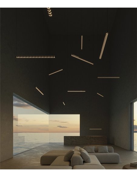 Loop linear pendant light - Arkoslight - LED minimalist lamp Loop linear pendant light - Arkoslight - LED minimalist lamp