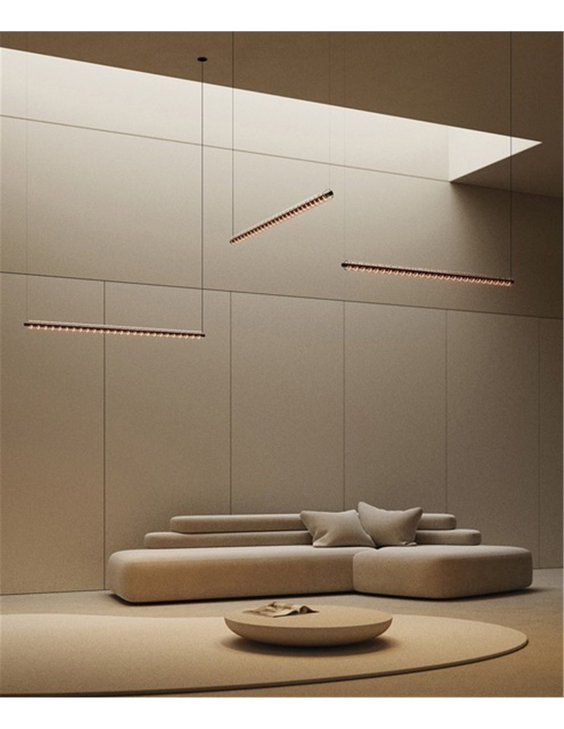 Loop linear pendant light - Arkoslight - LED minimalist lamp Loop linear pendant light - Arkoslight - LED minimalist lamp