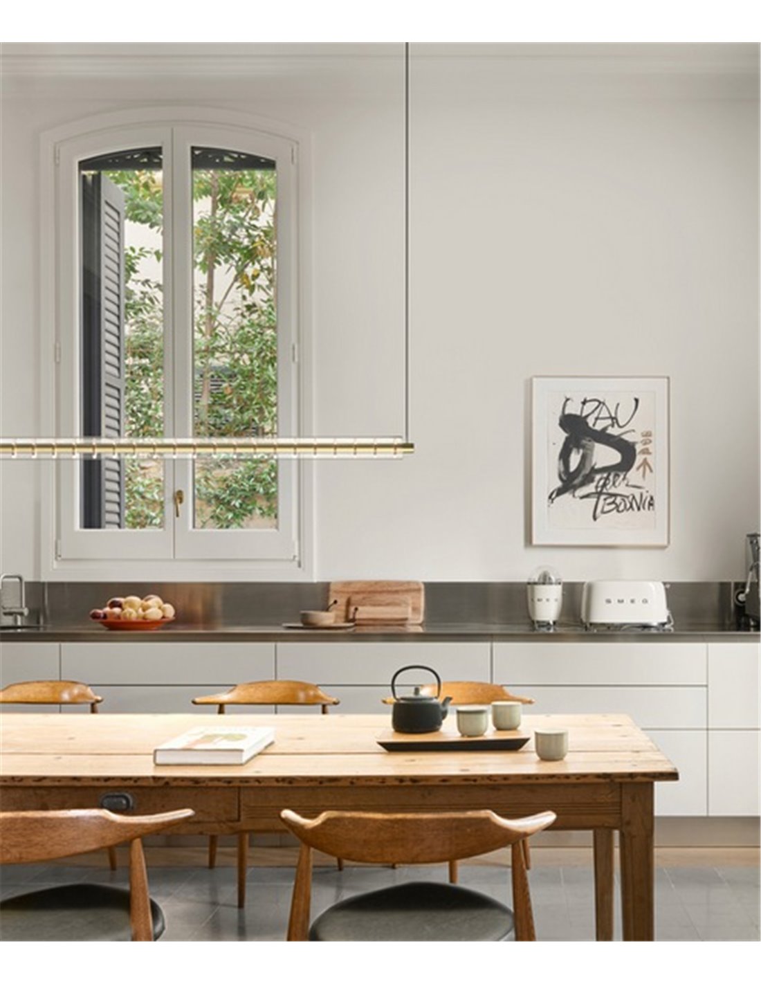 Loop linear pendant light - Arkoslight - LED minimalist lamp Loop linear pendant light - Arkoslight - LED minimalist lamp