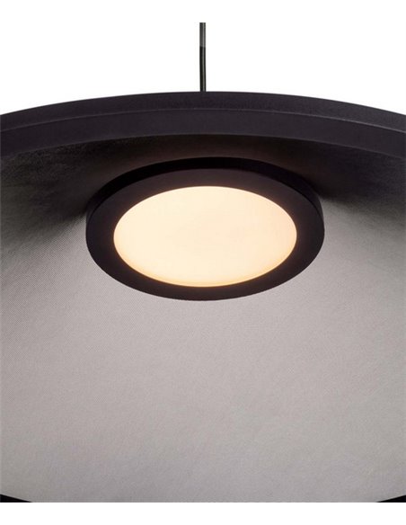 Warp pendant light - Arkoslight - Textile lampshade, translucent