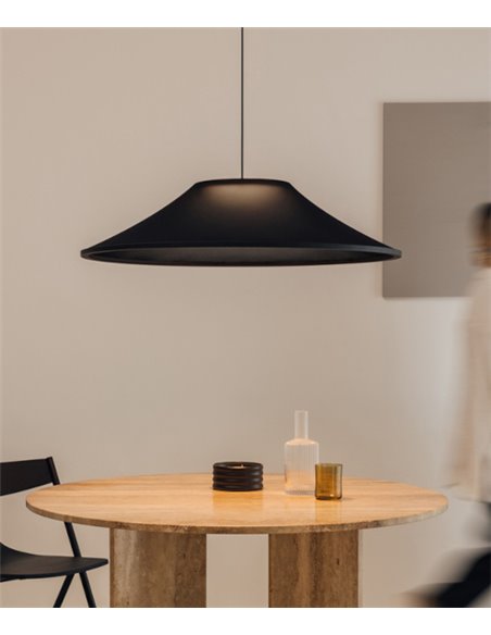 Warp pendant light - Arkoslight - Textile lampshade, translucent