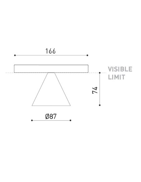 Wiz 48V Short track light - Arkoslight - Downlight with The Invisible Black effect
