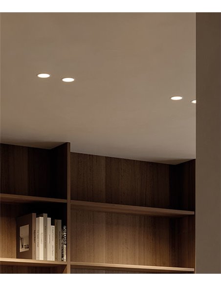 Buddy outdoor ceiling spotlight - Arkoslight - Dimmable round LED lamp
