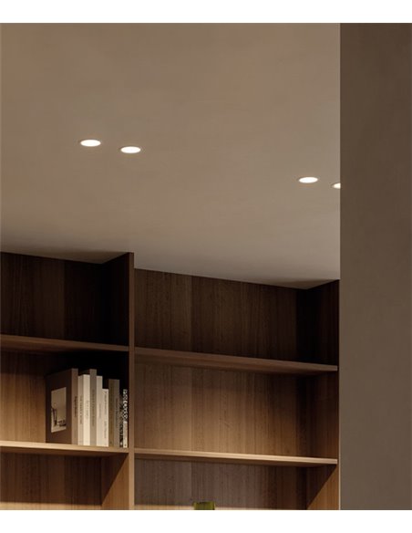 Buddy outdoor ceiling spotlight - Arkoslight - Dimmable round LED lamp
