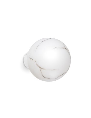 Oxy wall light - Novolux Lighting - Alabaster-look or white glass shade