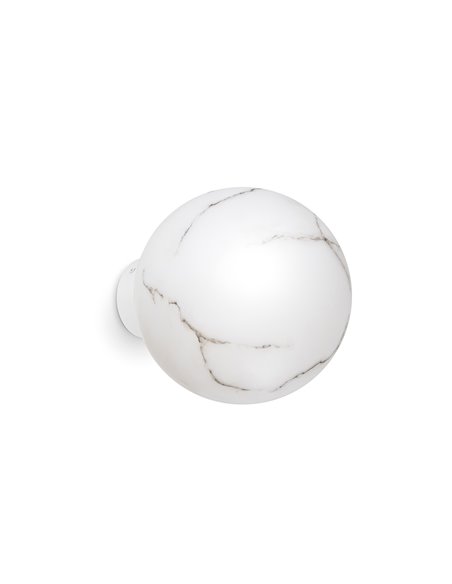 Oxy wall light - Novolux Lighting - Alabaster-look or white glass shade