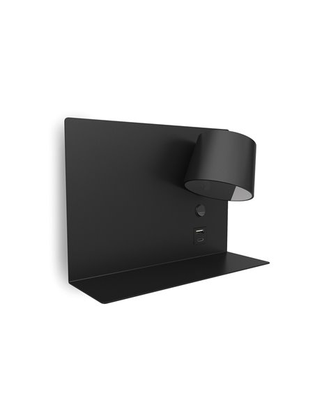 Serene Left wall light - Novolux Lighting - Reading light with tray