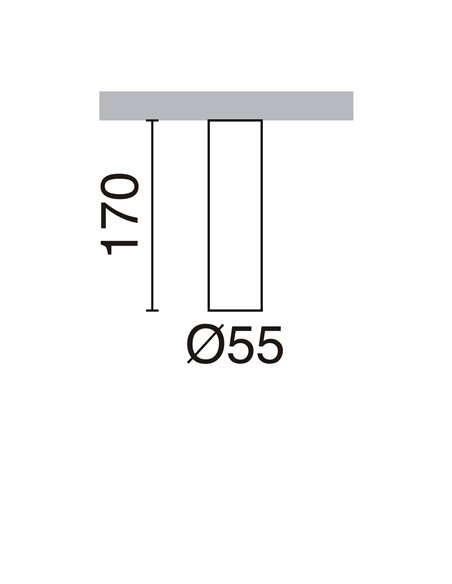 Tania ceiling light - Novolux Lighting - Cylindrical surface spotlight