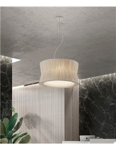 Cora pendant light - Novolux Lighting - Decorative ribbon shade