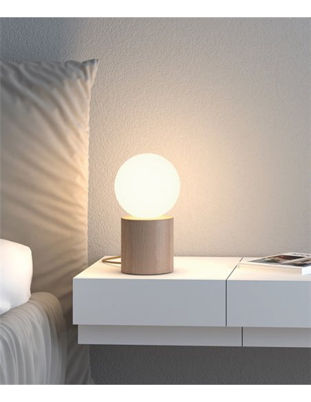Geometrical table lamp - Novolux Lighting - Geometric wooden lamp
