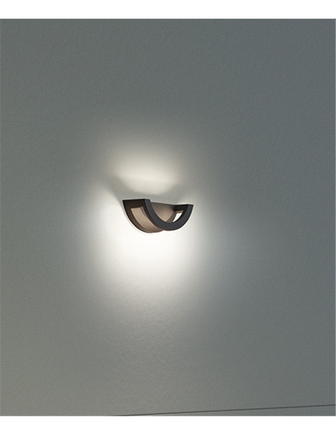 Loop outdoor wall light - Novolux Lighting - Modern design in black Loop outdoor wall light - Novolux Lighting - Modern design in black