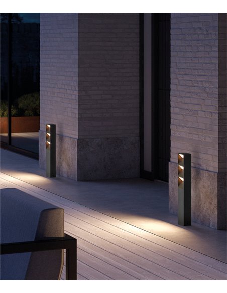 Flat outdoor bollard - Novolux Lighting - Anthracite LED lamp Flat outdoor bollard - Novolux Lighting - Anthracite LED lamp