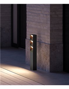 Flat outdoor bollard - Novolux Lighting - Anthracite LED lamp