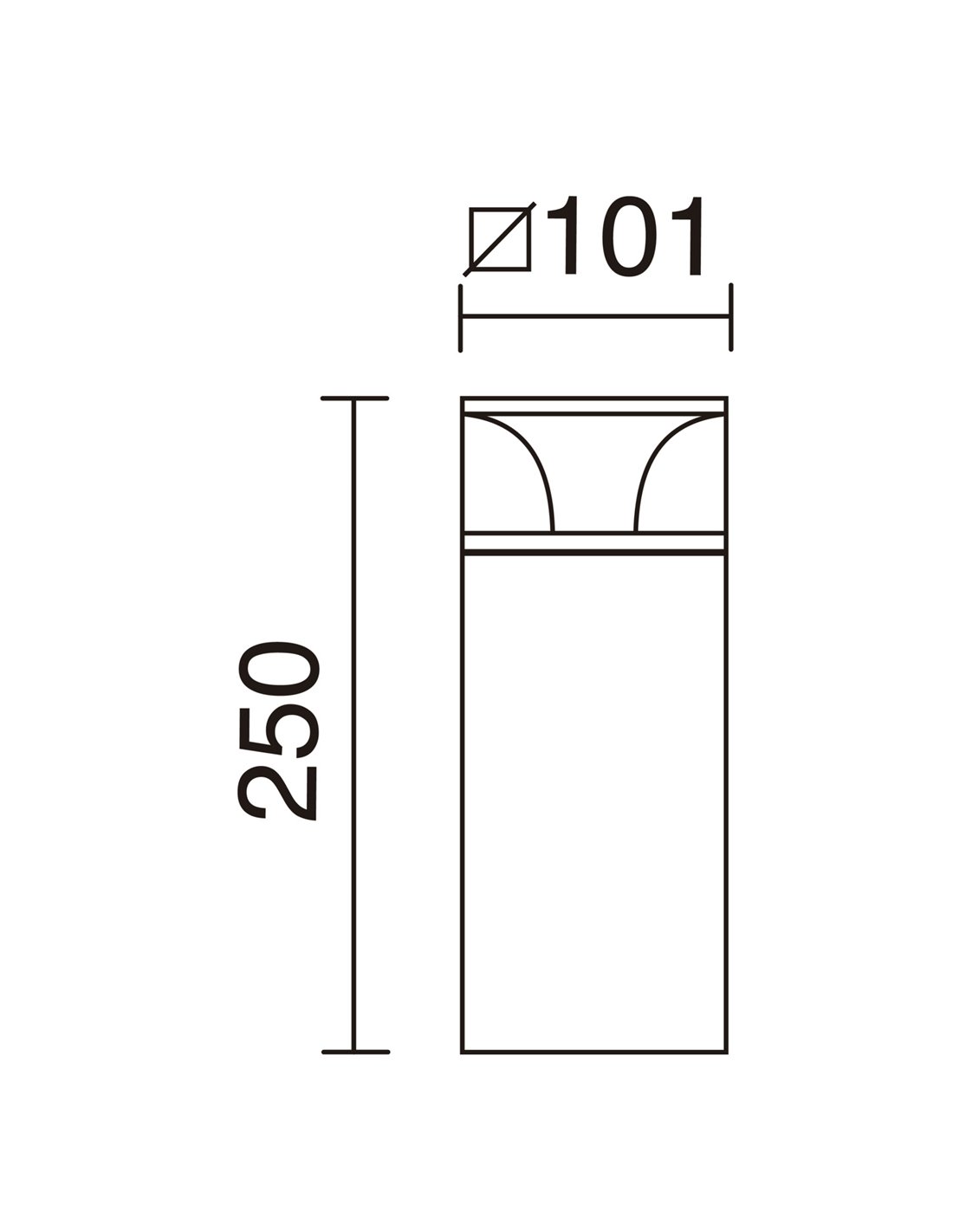 Odin outdoor bollard - Novolux Lighting - Modern design in anthracite Odin outdoor bollard - Novolux Lighting - Modern design in anthracite